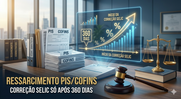 Correção monetária ressarcimento PIS Cofins.