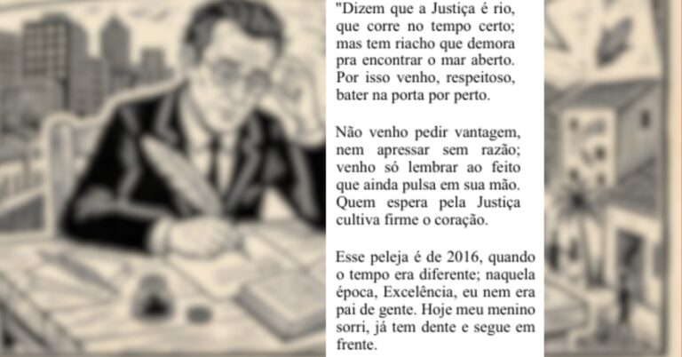 Advogado utiliza literatura de cordel para solicitar celeridade processual